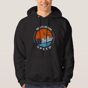 Speedboat Racing Boat Motorboat Captain Hoodie