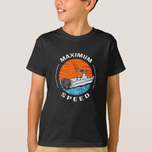 Speedboat Racing Boat Motorboat Captain T-Shirt