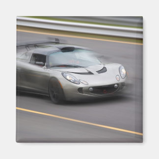Speeding Sports Car Magnet