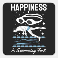 Speedo Swimmer - Happiness is Swimming Fast