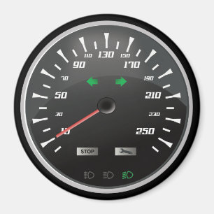 Speedometer for Nerd Geeks Magnet