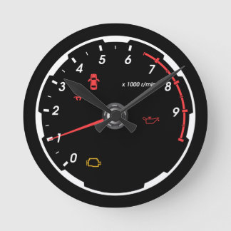 Speedometer - Tachometer Car Lover Round Clock