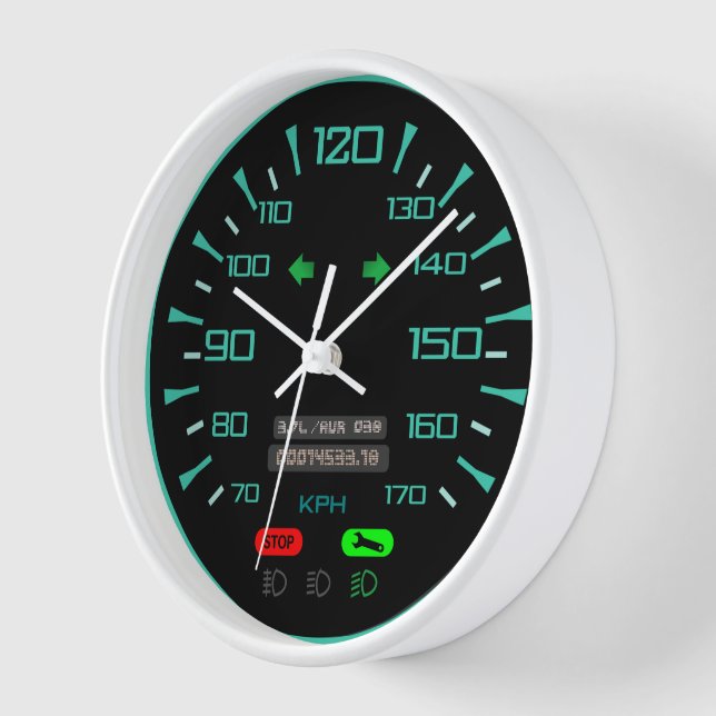 speedometer velocimeter gauge look style clock (Angle)