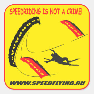 speedriding speedflying square sticker
