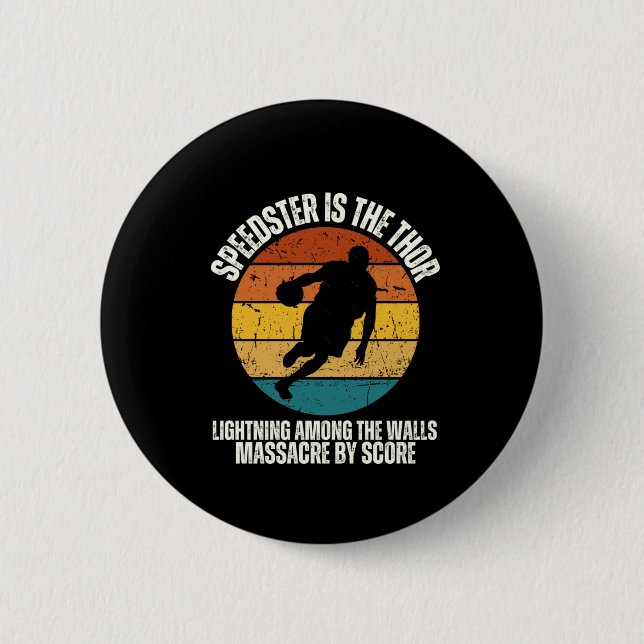 Speedster  6 cm round badge (Front)