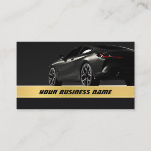 Speedy Car Outline Automotive Business Cards