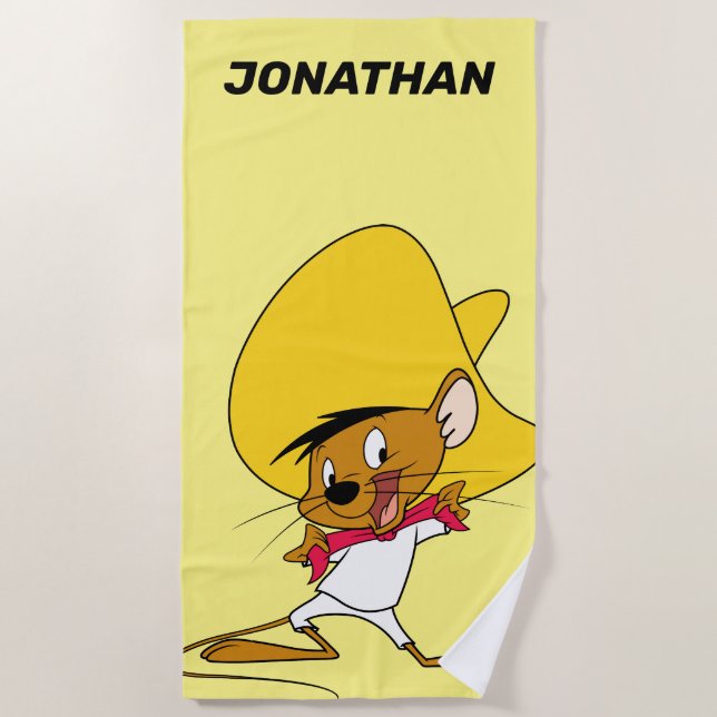 SPEEDY GONZALES™ Bow-Tie Beach Towel (Front)