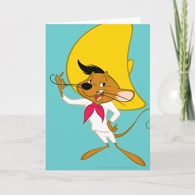 SPEEDY GONZALES™ Moustache Card (Front)