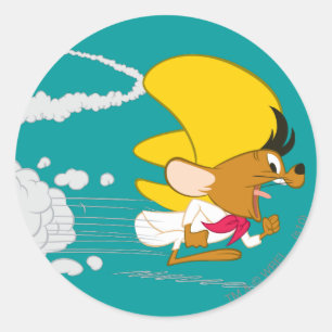SPEEDY GONZALES™ Running in Colour Classic Round Sticker