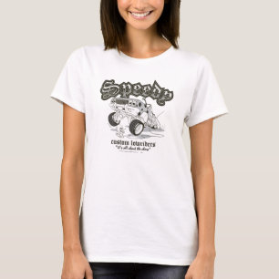 Speedy Gonzalez Custom Lowriders B/W T-Shirt