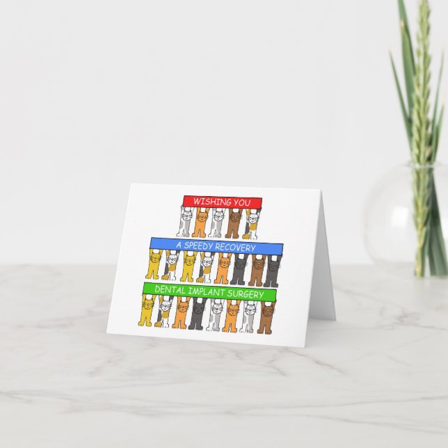 Speedy Recovery from Dental Implant Surgery Card (Front)