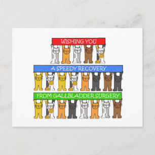 Speedy recovery from gallbladder surgery. postcard
