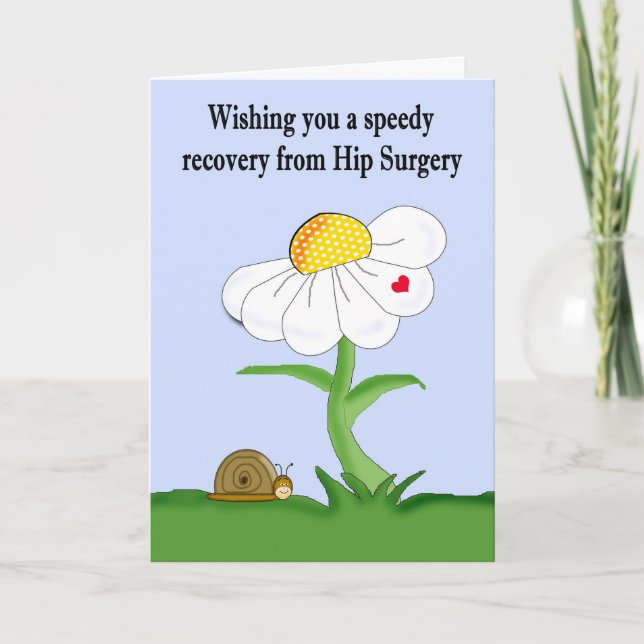 Speedy Recovery from Hip Surgery Card (Front)
