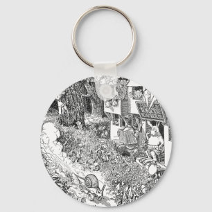 Speedy Snail on Wheels Key Ring