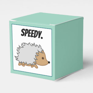 Speedy the Hedgehog,  Funny Fast Animal Cartoon Favour Box
