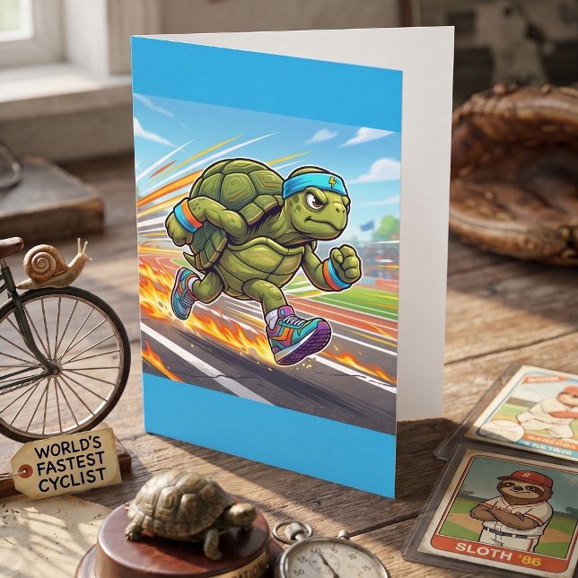 Speedy Turtle Sprinter Athletic Runner Card (Creator Uploaded)