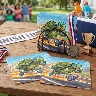 Speedy Turtle Sprinter Athletic Runner Napkin
