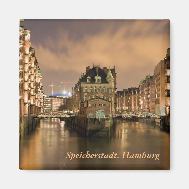 Speicherstadt, Hamburg Magnet (Front)