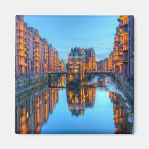 Speicherstadt Warehouses, Hamburg, Germany Magnet