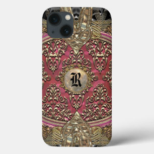 Speigaford Baroque Damask 6/6s Monogram 	Tough iPhone 13 Case
