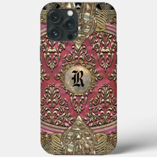 Speigaford Baroque Damask  Monogram  iPhone 13 Pro Max Case
