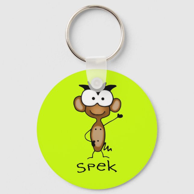 Spek the Monkey Keychain (Front)