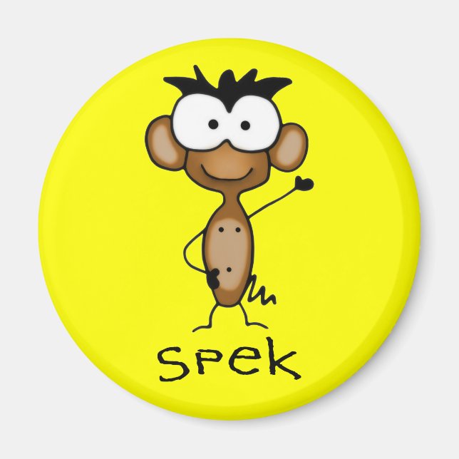 Spek the Monkey Magnet (Front)