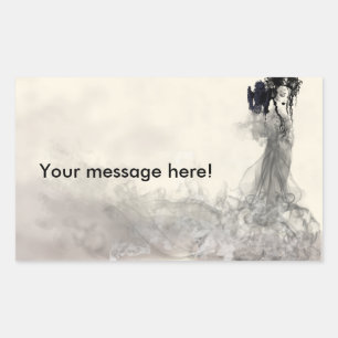 Spell Caster Rectangular Sticker