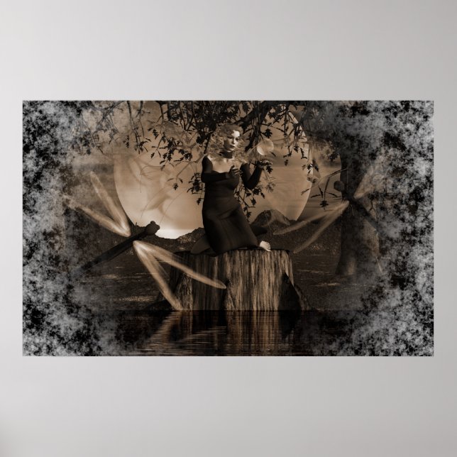 Spell Caster-Sepia Poster (Front)