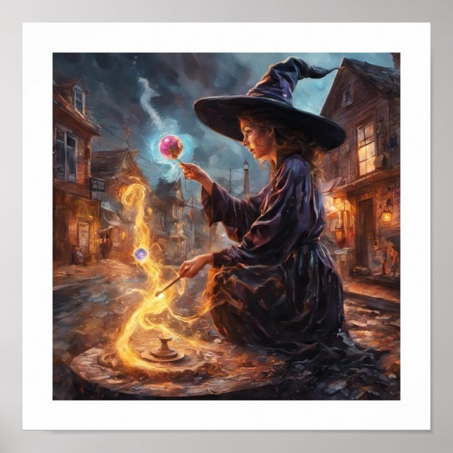 Spell Casting Witch Poster (Front)