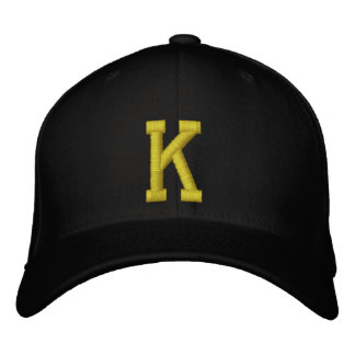 Spell it Out Initial Letter K Ball Cap