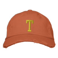 Spell it Out Initial Letter T Ball Cap