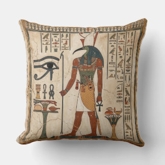 Spell of Djehuty: Thoth-Magus Ancient Egyptian Cushion