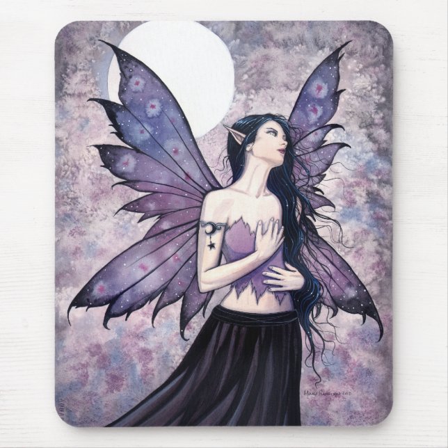Spell of Night Gothic Fairy Mousepad (Front)
