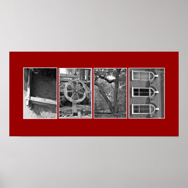 Spell out with Pictures Poster (Front)