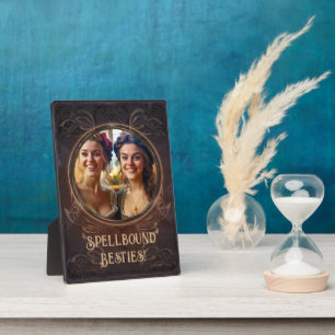 Spellbound besties - Witchy mediaeval memory gift Plaque