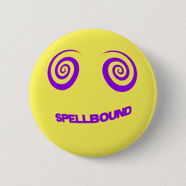 SPELLBOUND-BY-YELLOW 6 CM ROUND BADGE (Front)