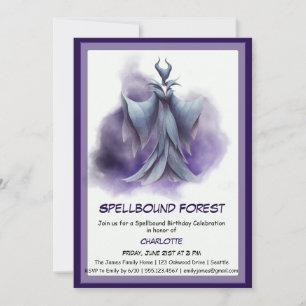 Spellbound Forest – Dark Fairy Birthday Party Invitation