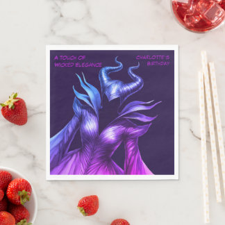 Spellbound Forest – Dark Fairy Birthday Party Napkin