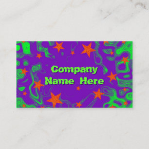Spellbound front text business card green