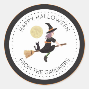 Spellbound Halloween Classic Round Sticker