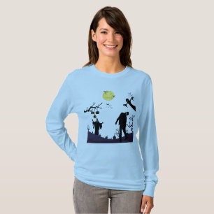 Spellbound Halloween Night light blue T-Shirt