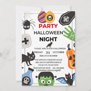 Spellbound Halloween Party Invitation