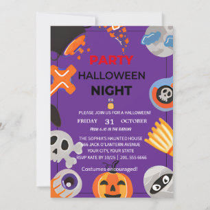 Spellbound Halloween Party Invitation