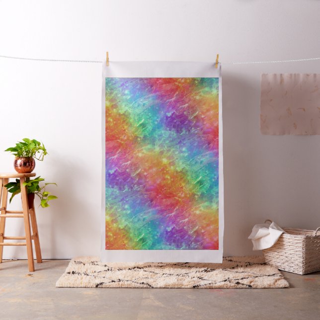 spellcaster - vivid rainbow prism ombre :  fabric (In Situ)