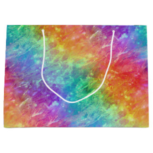 spellcaster - vivid rainbow prism ombre : large gift bag