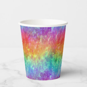 spellcaster - vivid rainbow prism ombre : paper cups
