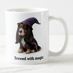 Spellcasting Basset Hound Wizard Dog Coffee Mug