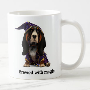 Spellcasting Basset Hound Wizard Dog Coffee Mug