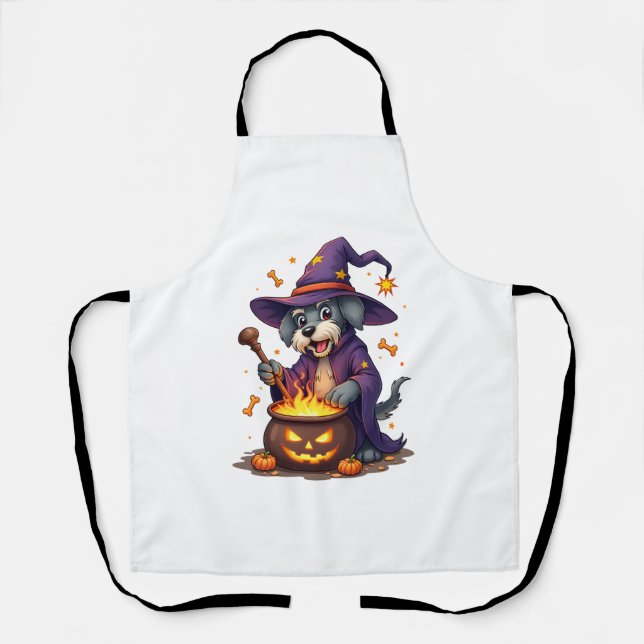 Spellcasting Schnauzer Apron (Front)
